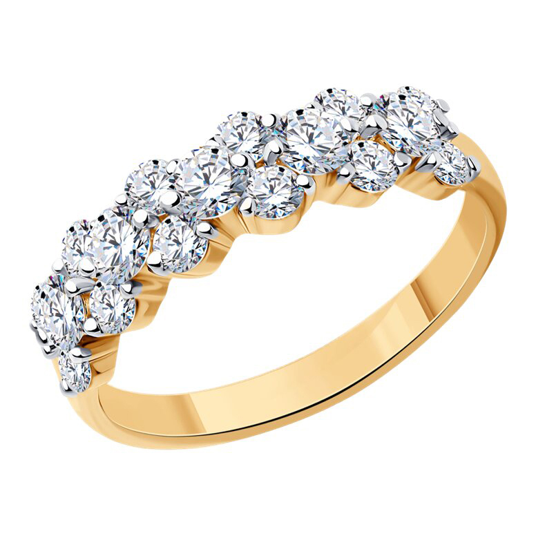 Кольцо, золото, бриллиант, 1011762
